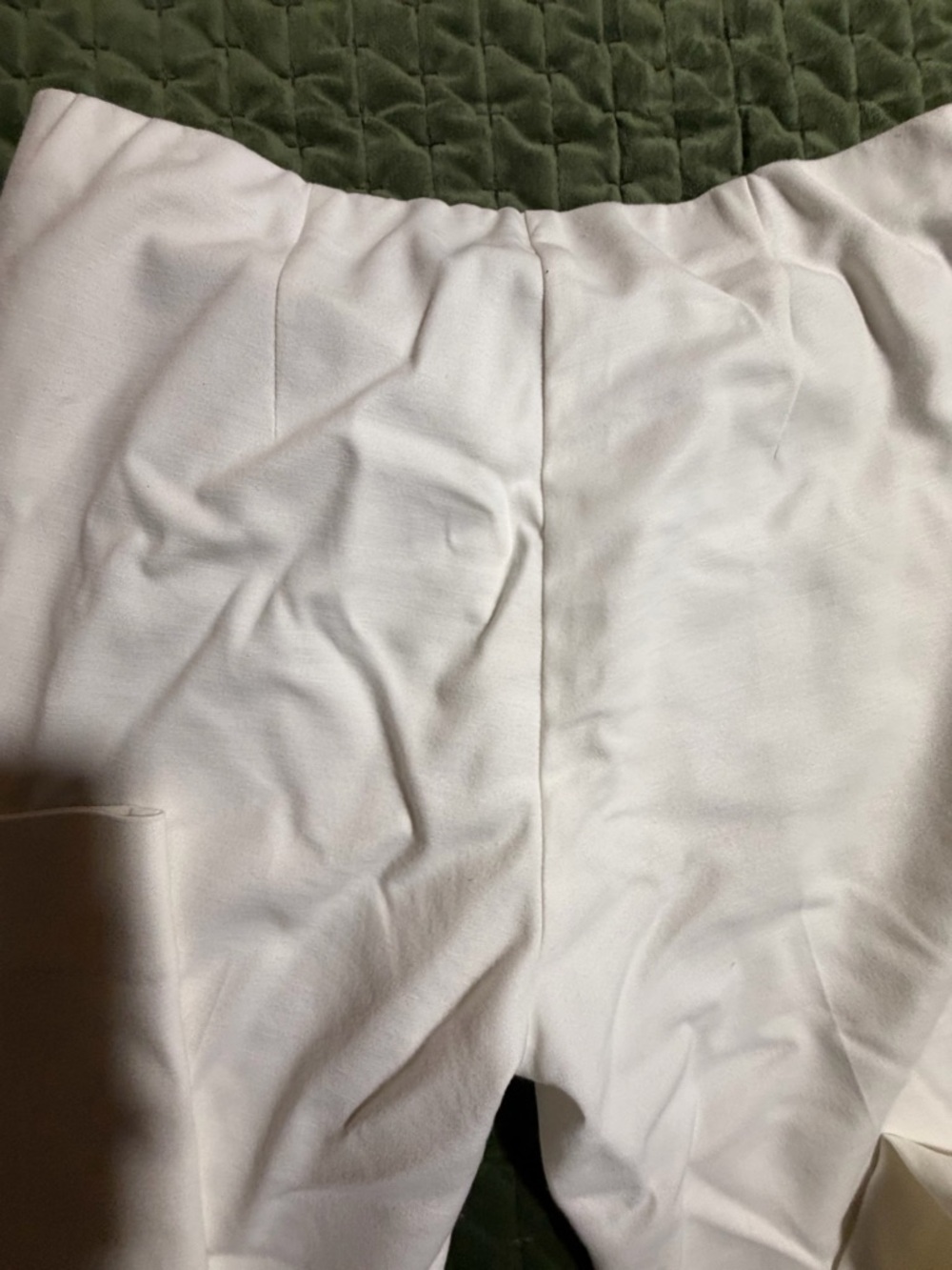 J. Jill Essential Cotton Stretch white pants‎ pull on size 4 pockets - Picture 10 of 13